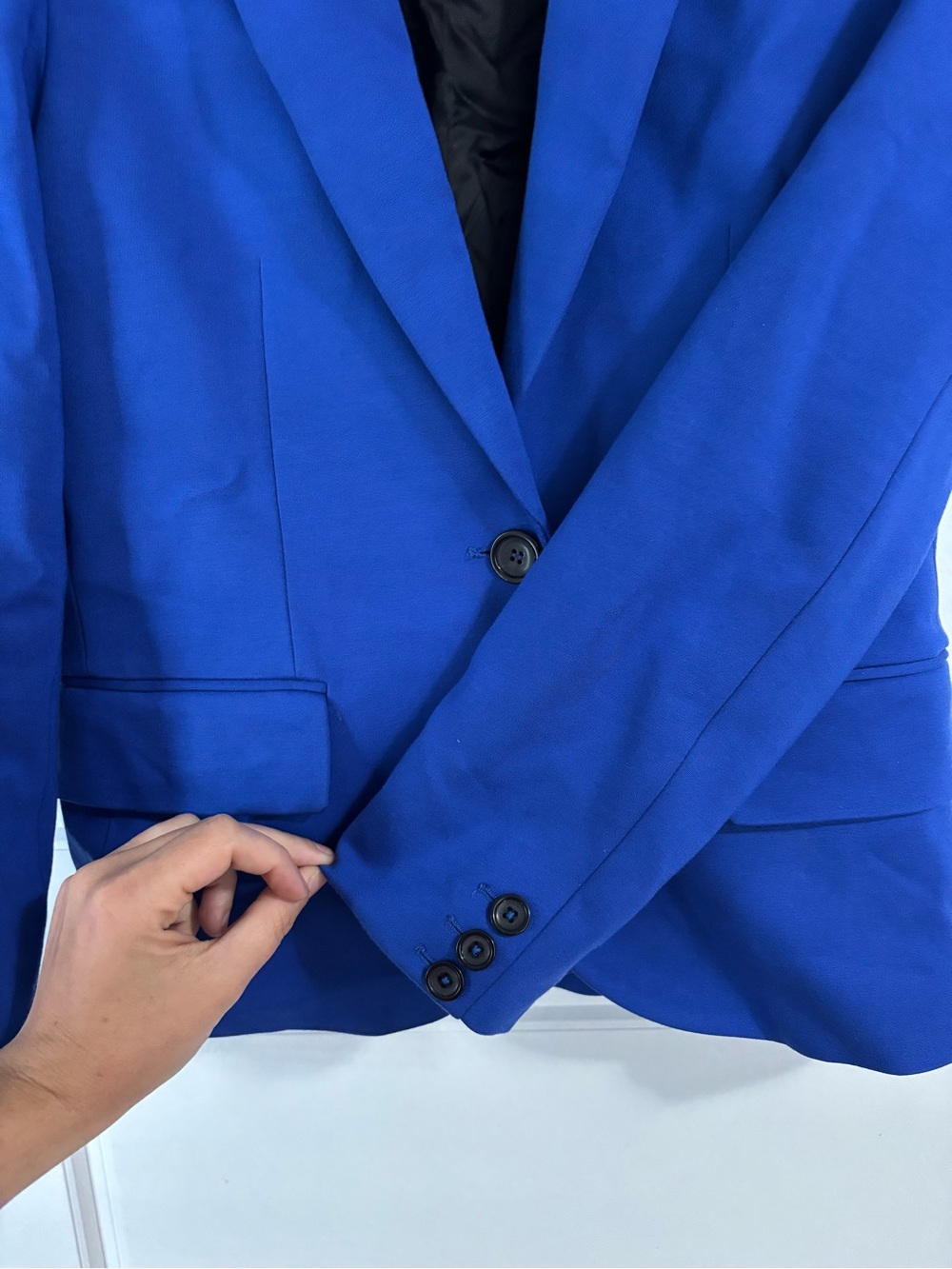 Zara Women’s Cobalt Blue Single-Button Blazer - Picture 5 of 9